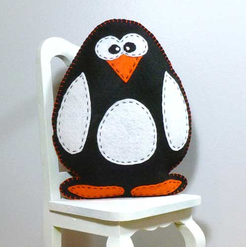 A stuffed penguin