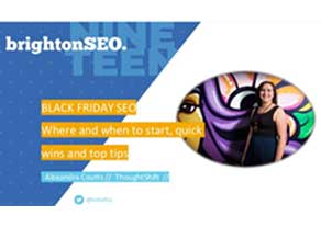 Alexandra speaks at Brighton SEO