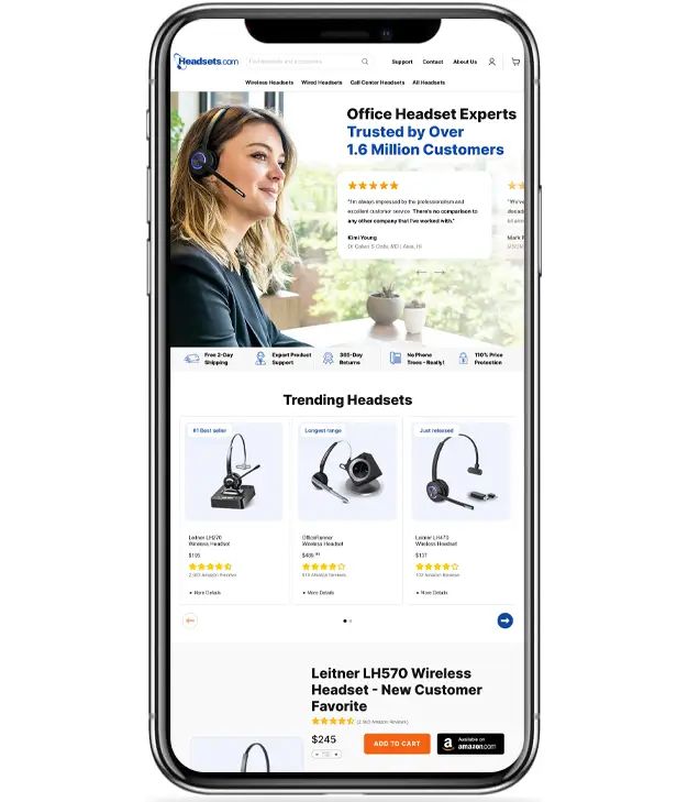 Headsets.com Screenshot